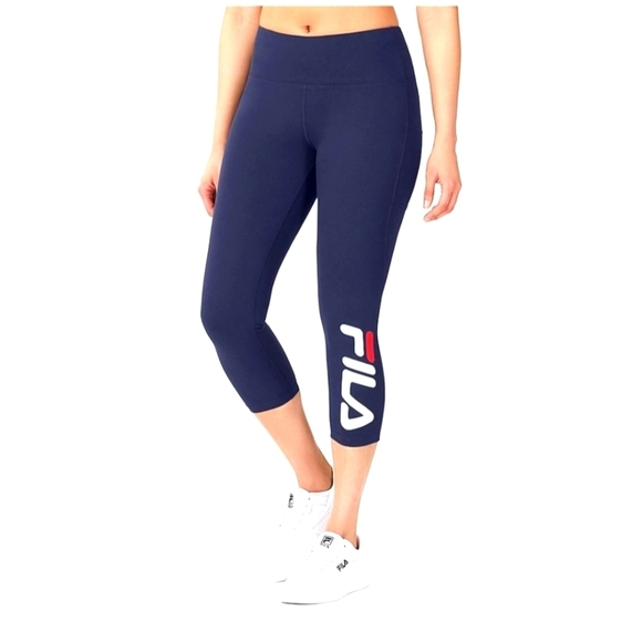 NWT FILA MISTICO HIGH WAISTED LEGGINGS W/23" INSEAM COMPRESSION SZ SMALL - Picture 1 of 7